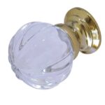 Pumpkin Glass Cupboard Knob