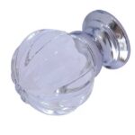 Pumpkin Glass Cupboard Knob