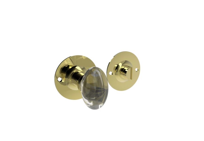 Oval Glass Knob Turn & Release