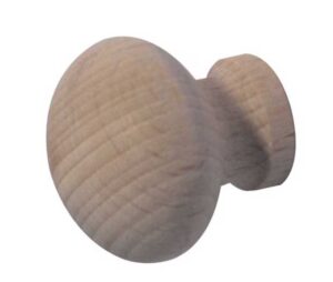 Unvarnished Wooden Knob