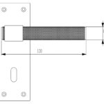 T-Bar Knurled Lever - Oval