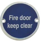 Fire Door Keep Clear Sign