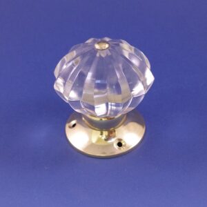 Faceted Glass Door Knob