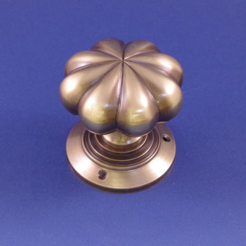 Flower Brass Door Knob