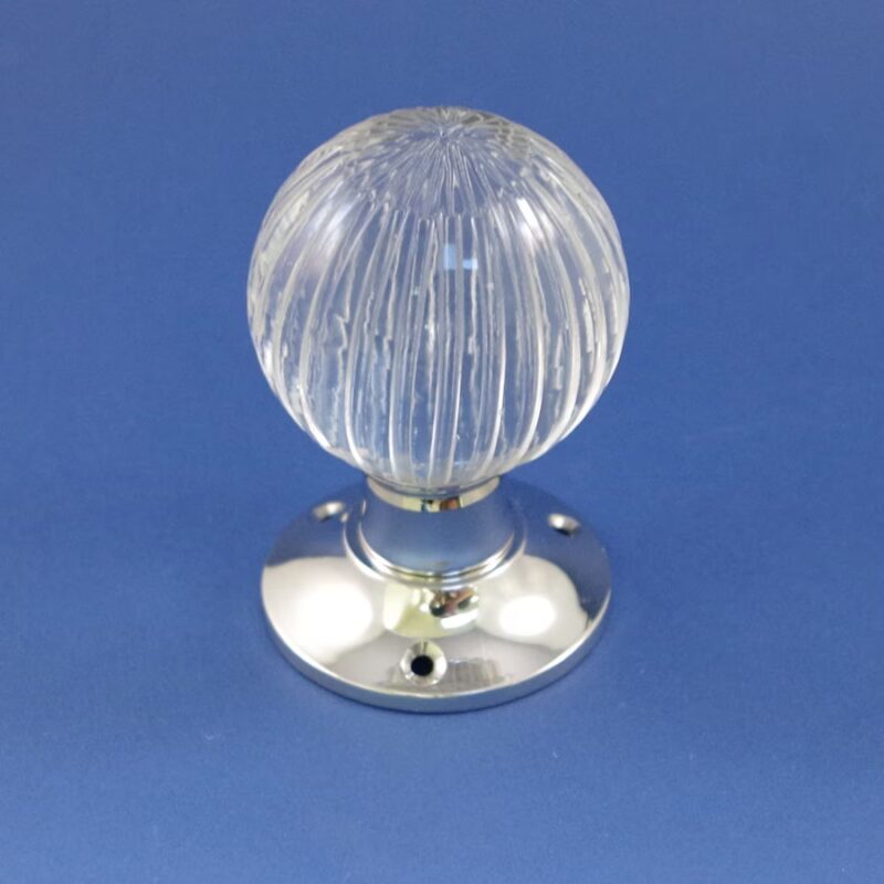 Faceted Glass Door Knob