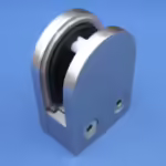 Flat-back D Glass Clamp for 10mm Glass
