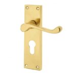 Victorian Suite Scroll Lever - Euro Lock