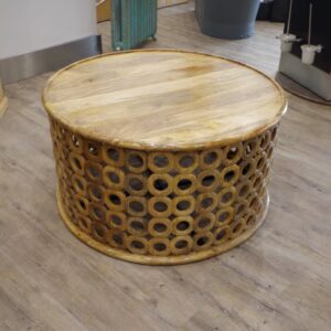 Mango Wood Round Coffee Table