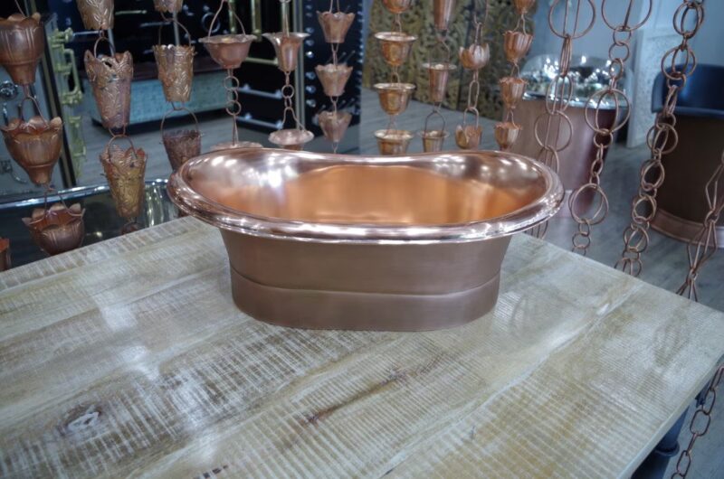 Polished Copper Inside Sink
