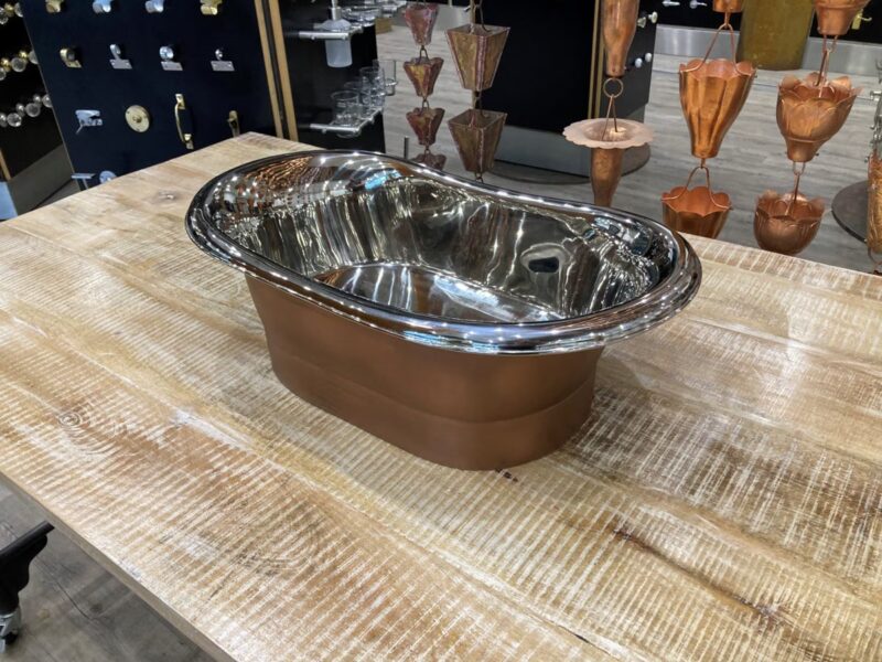 Mirror Nickel Inside Sink