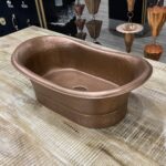 Hammered Antique Copper Inside and Outside Sink
