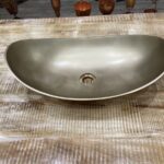 Yellow Zanzibar Outside Curved Sink