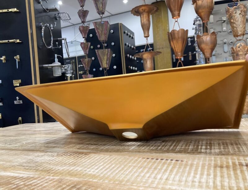 Yellow Zanzibar Outside Square Sink