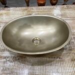 Satin Nickel Inside Oval Sink