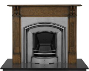 London Plate Cast Iron Fireplace Insert