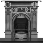 Victorian Large Cast Iron Combination Fireplace