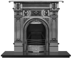 Victorian Large Cast Iron Combination Fireplace