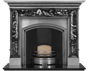 London Plate Cast Iron Fireplace Insert